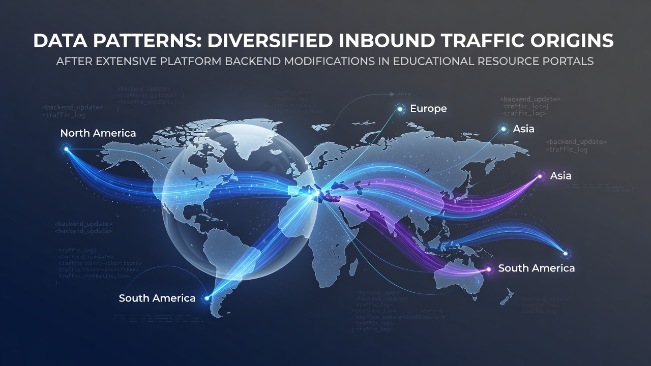 Data Patterns Showing Diversified Inbound Traffic Origins After Extensive Platform Backend Modifications in Educational Resource Portals