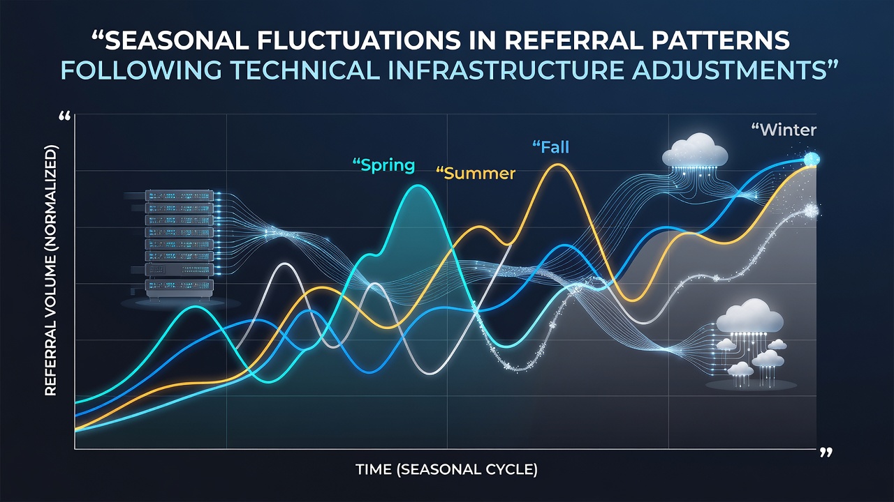 Seasonal Fluctuations in Referral Patterns Following Technical Infrastructure Adjustments